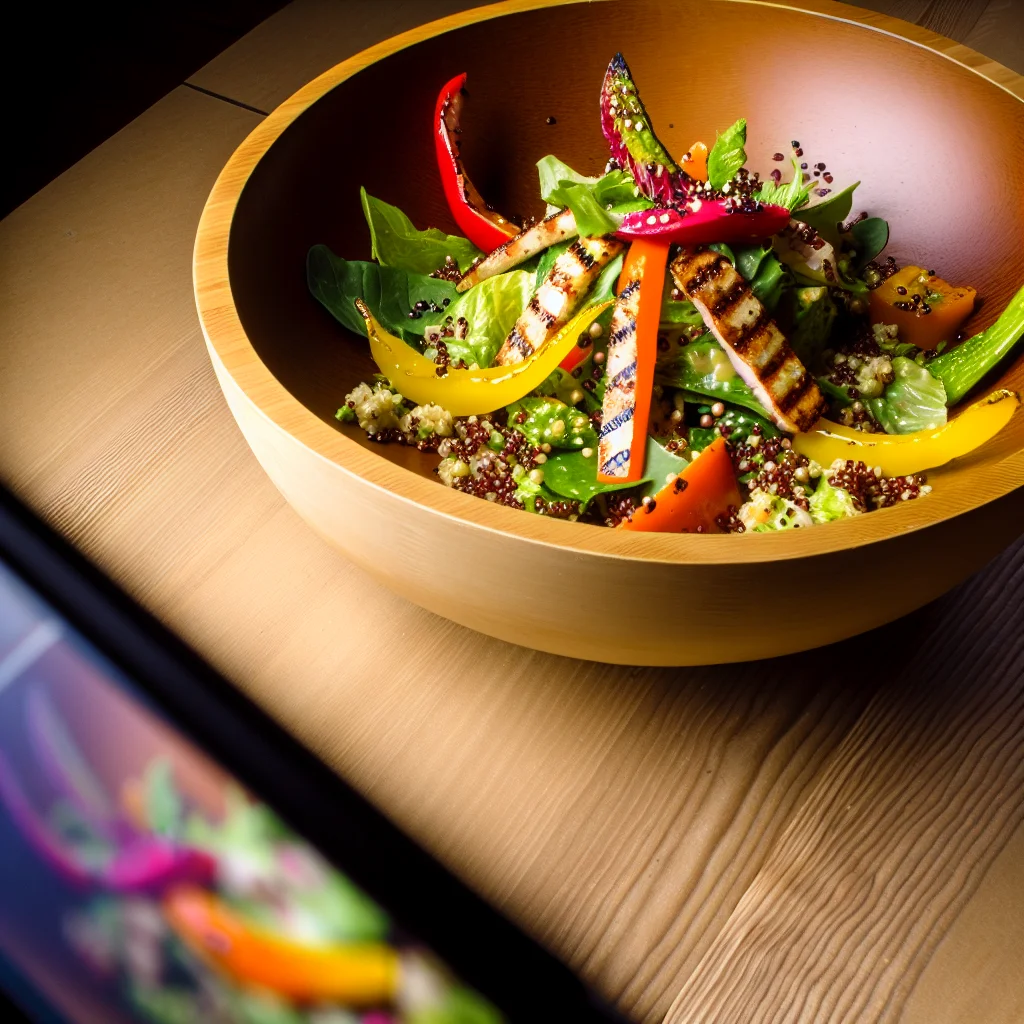 Salade Croquante de Quinoa aux Légumes Grillés