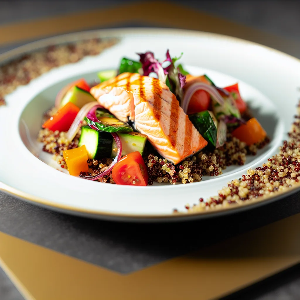 Salade Croustillante au Saumon et Quinoa