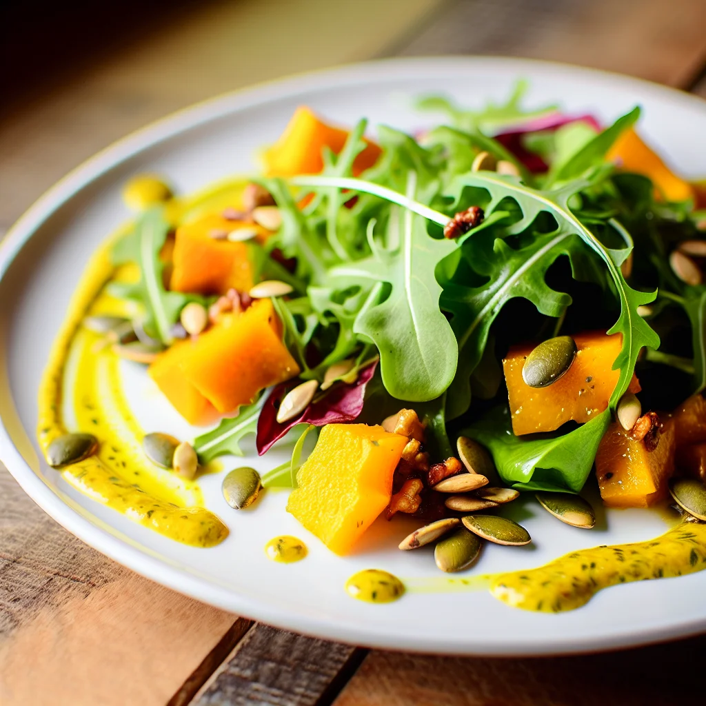 Salade Croustillante d'Automne à la Citrouille