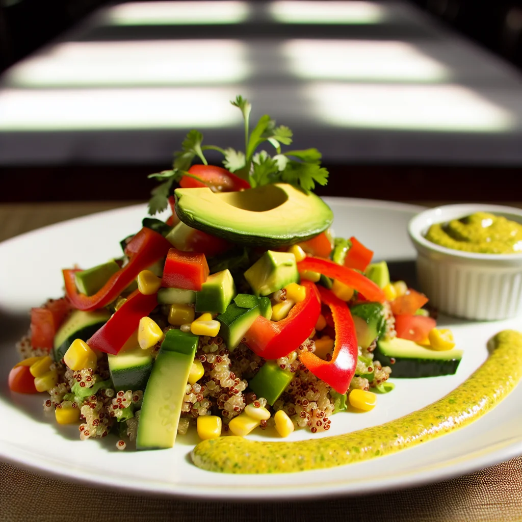 Salade de quinoa arc-en-ciel