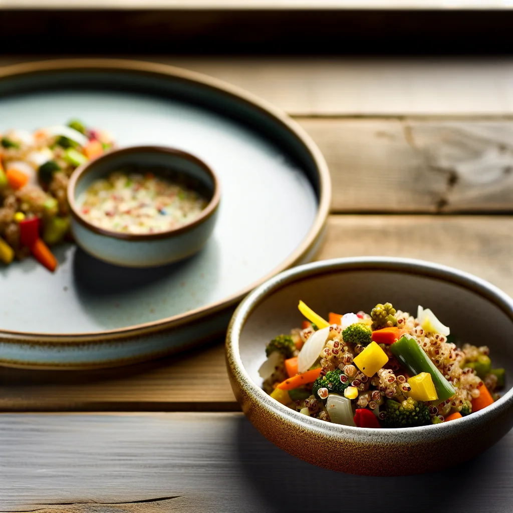 Salade fraîcheur au quinoa et aux légumes croquants