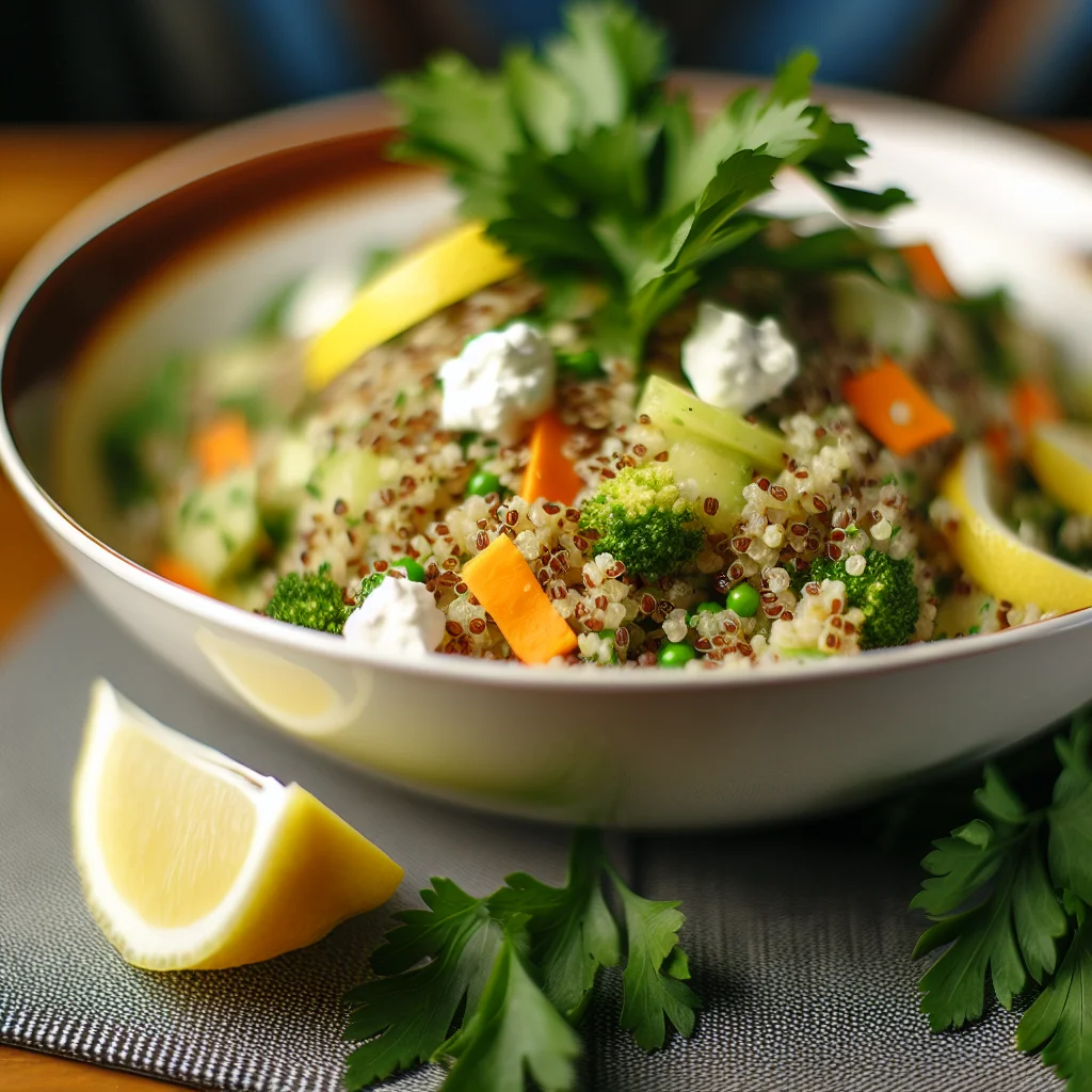 Salade Méditerranéenne Quinoa et Pois Chiches