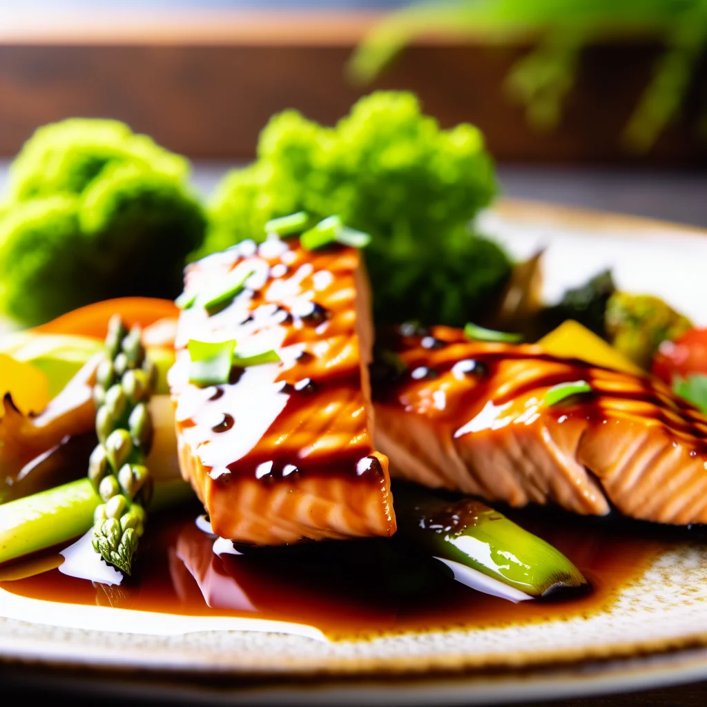 Saumon Teriyaki aux légumes croquants