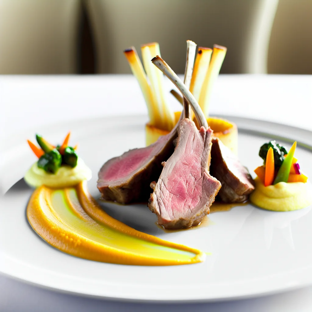 Selle d'Agneau Rôtie aux Épices et Purée de Panais