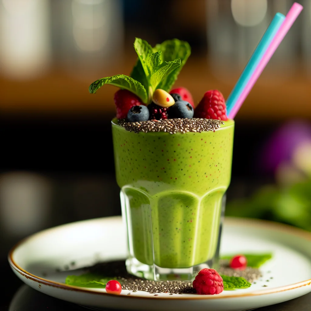 Smoothie Énergétique aux Baies et Chia