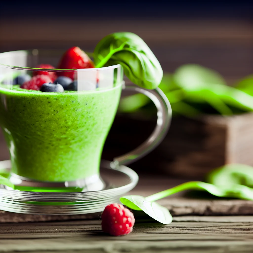 Smoothie Énergétique aux Baies et Épinards