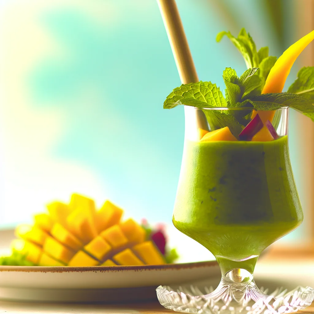 Smoothie Énergie Verte Tropicale