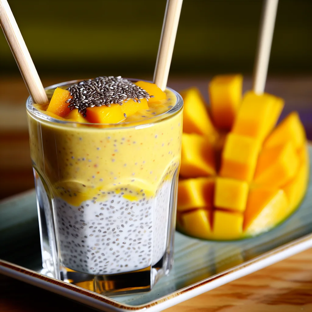 Smoothie Énergisant à la Mangue et Spiruline