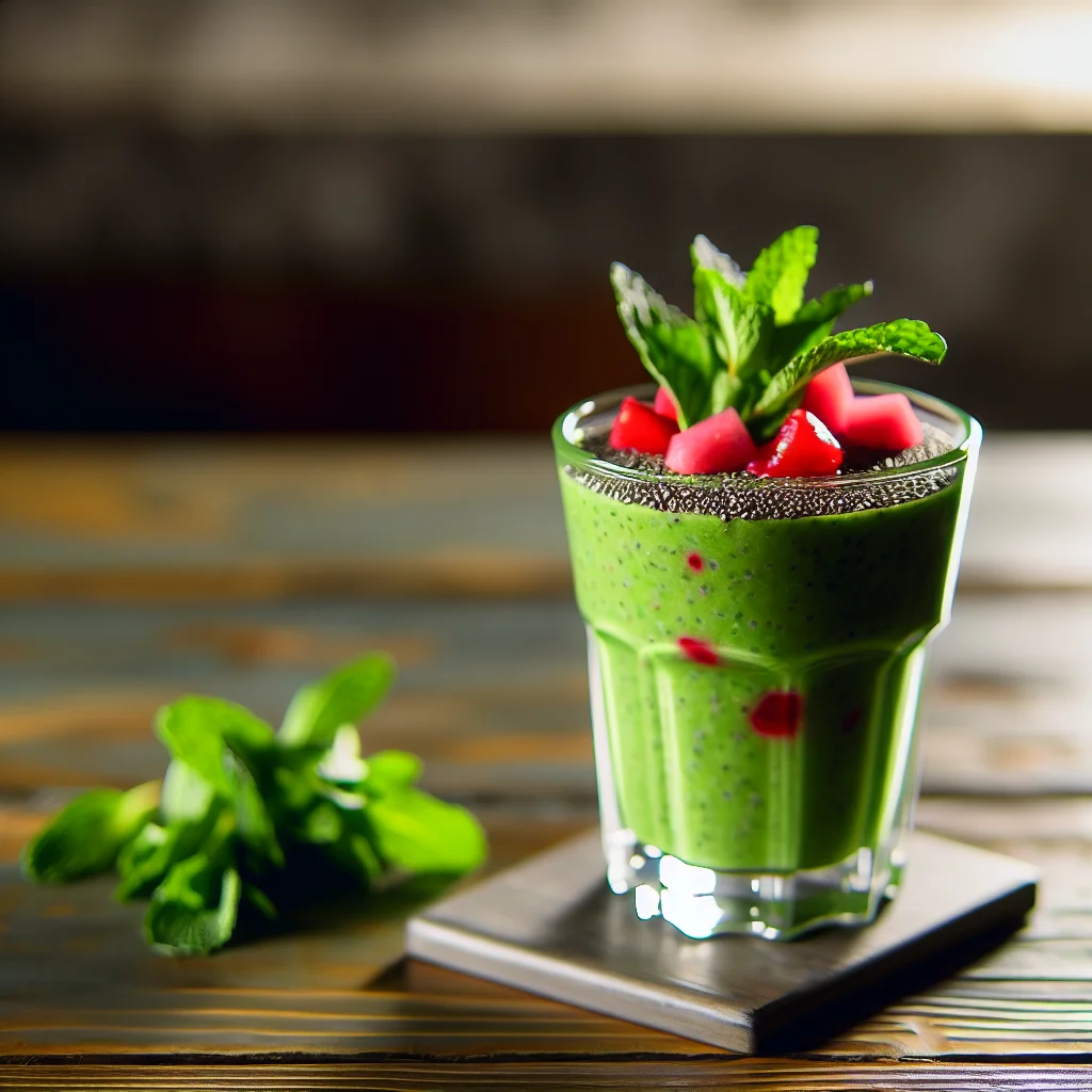 Smoothie Énergisant au Matcha et Fruits Rouges