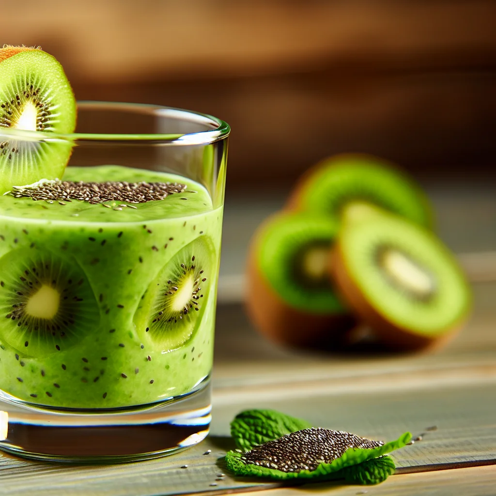 Smoothie Énergisant Vert Créatif