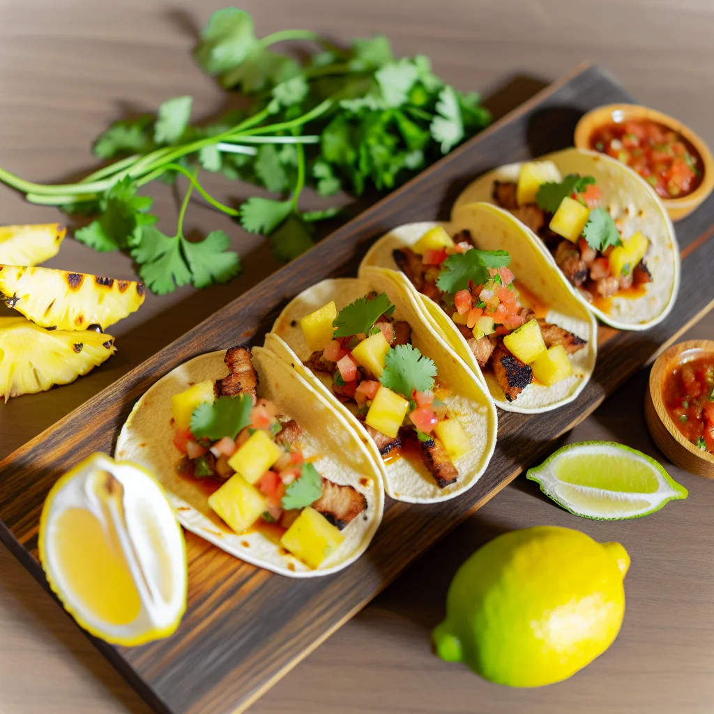 Tacos Al Pastor à la Mexicaine