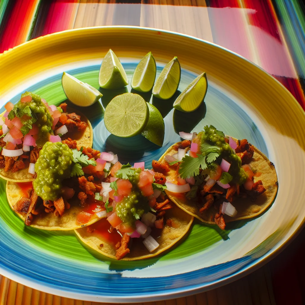 Tacos al Pastor avec Salsa Verde