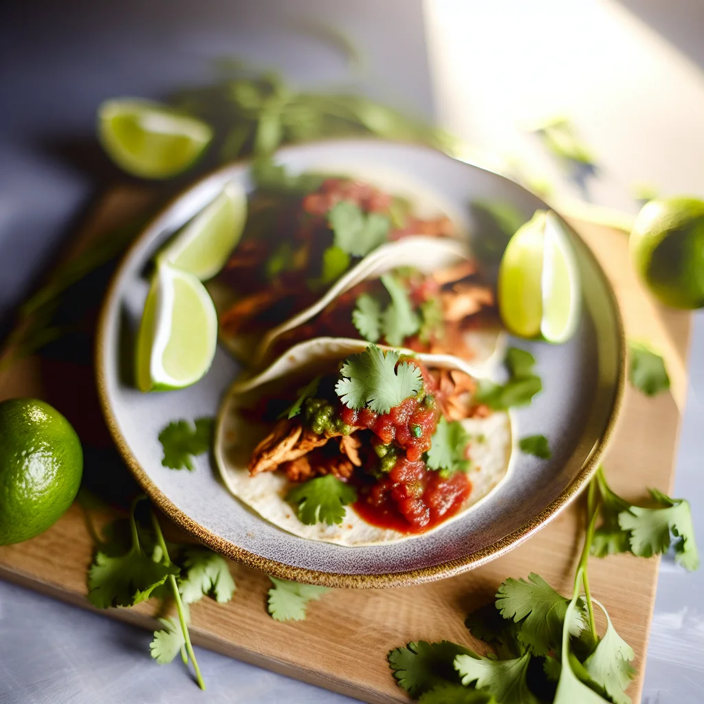 Tacos de Pollo en Salsa Verde