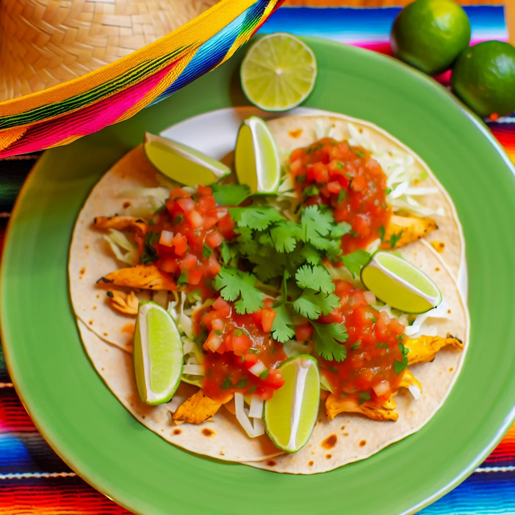 Tacos Épicés au Poulet Verde