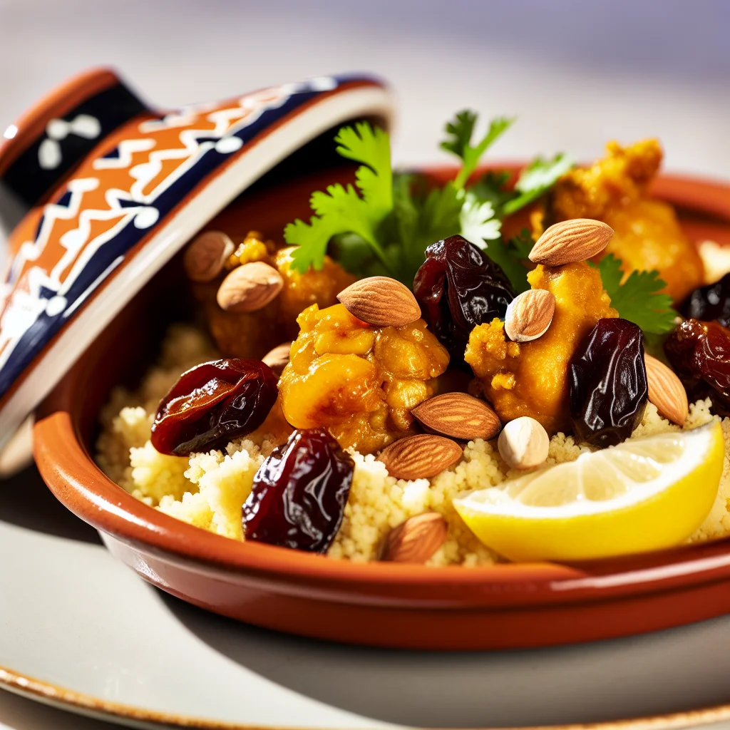Tagine marocain aux prunes et amandes