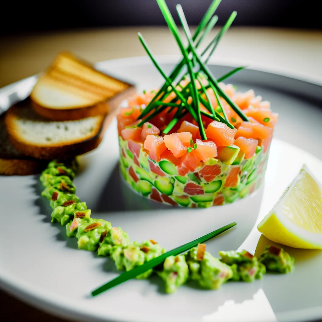 Tartare aux deux saumons et avocat