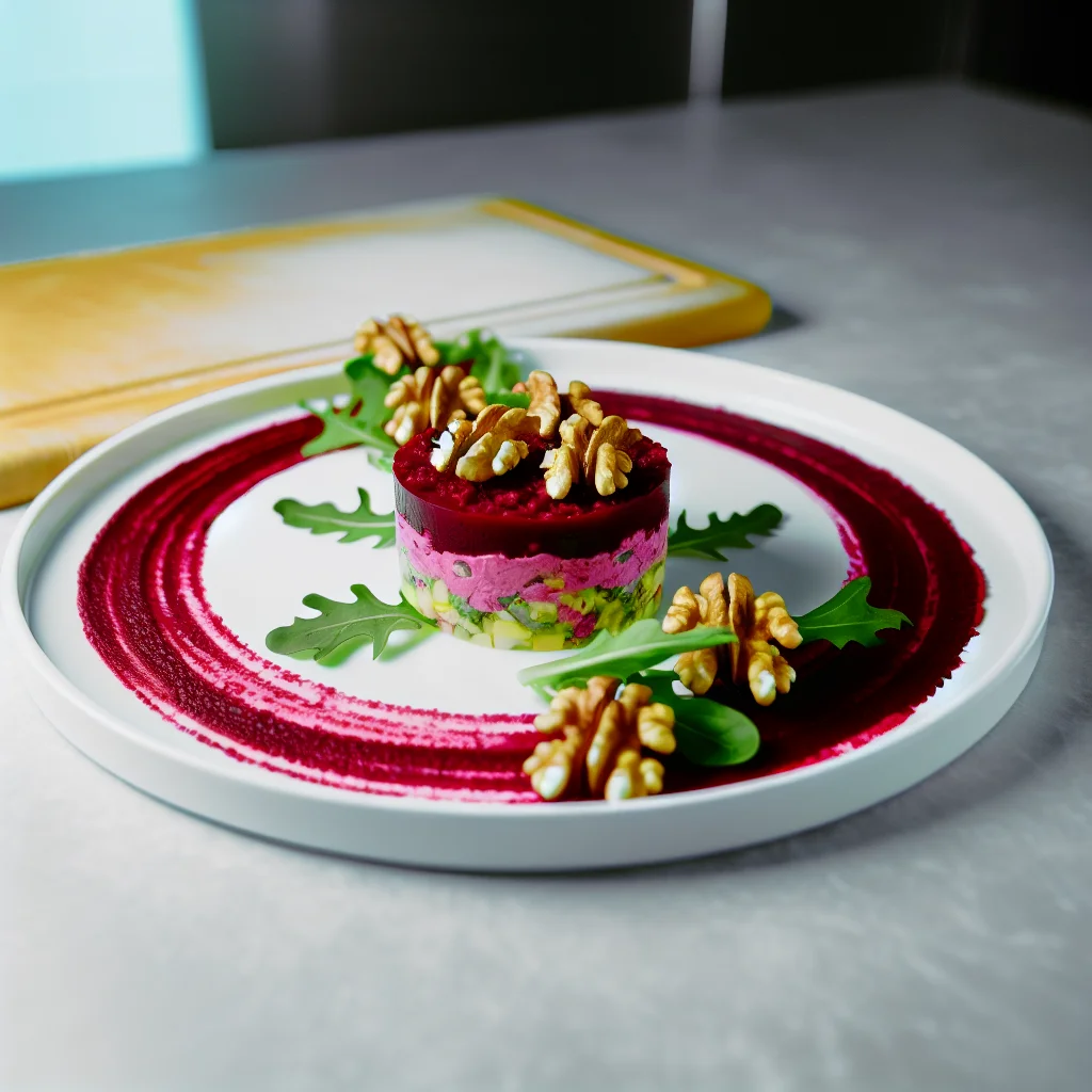 Tartare de Betterave au Fromage de Chèvre et Noix