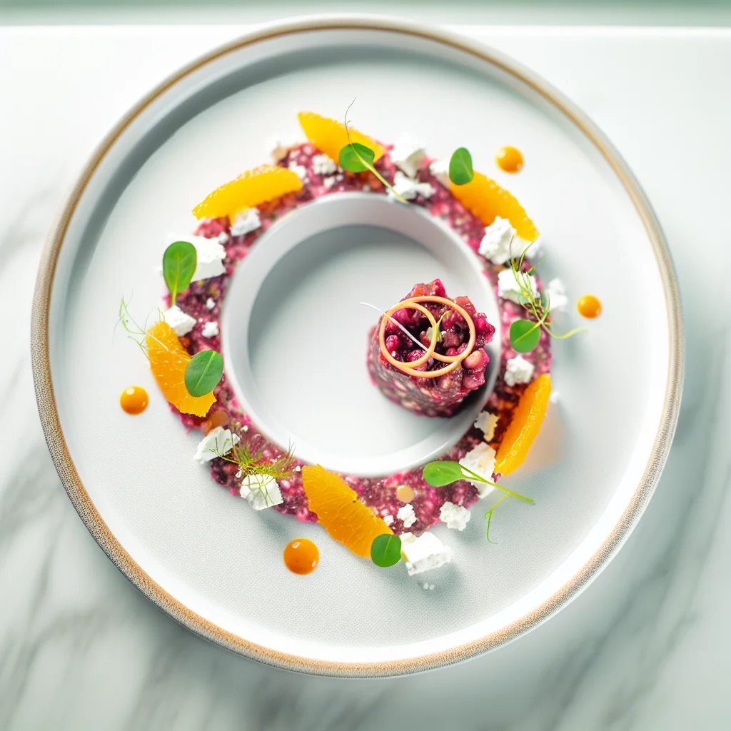 Tartare de betterave aux agrumes et feta
