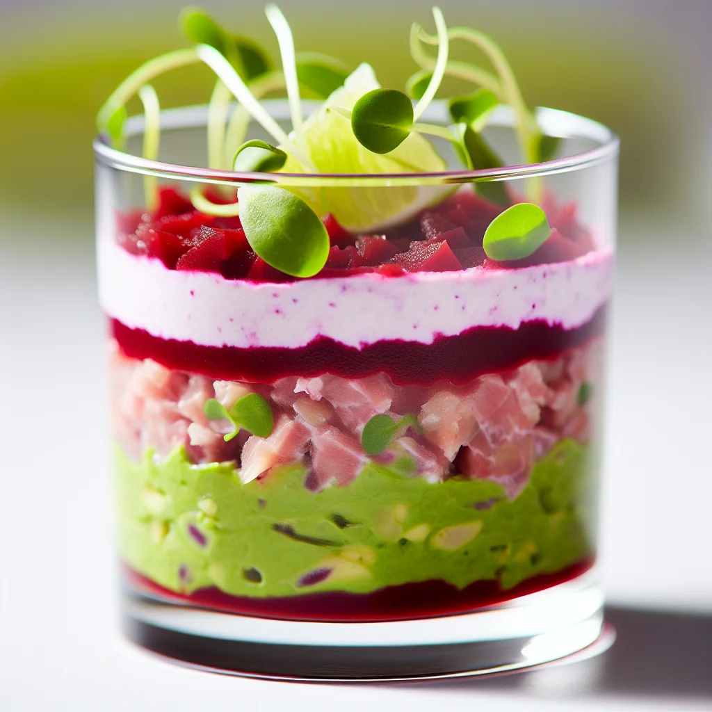 Tartare de betterave et avocat au citron vert