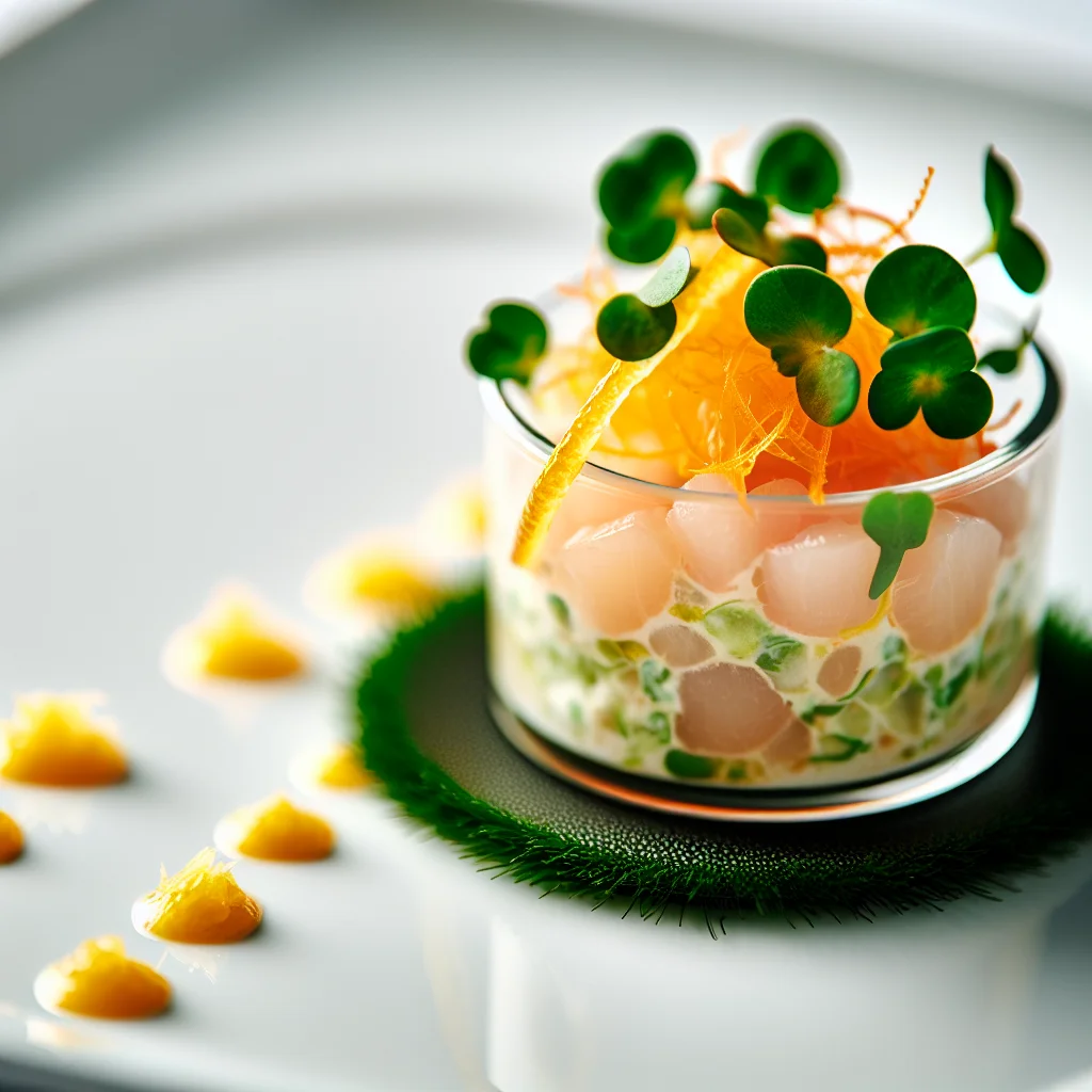 Tartare de Saint-Jacques aux agrumes et gingembre