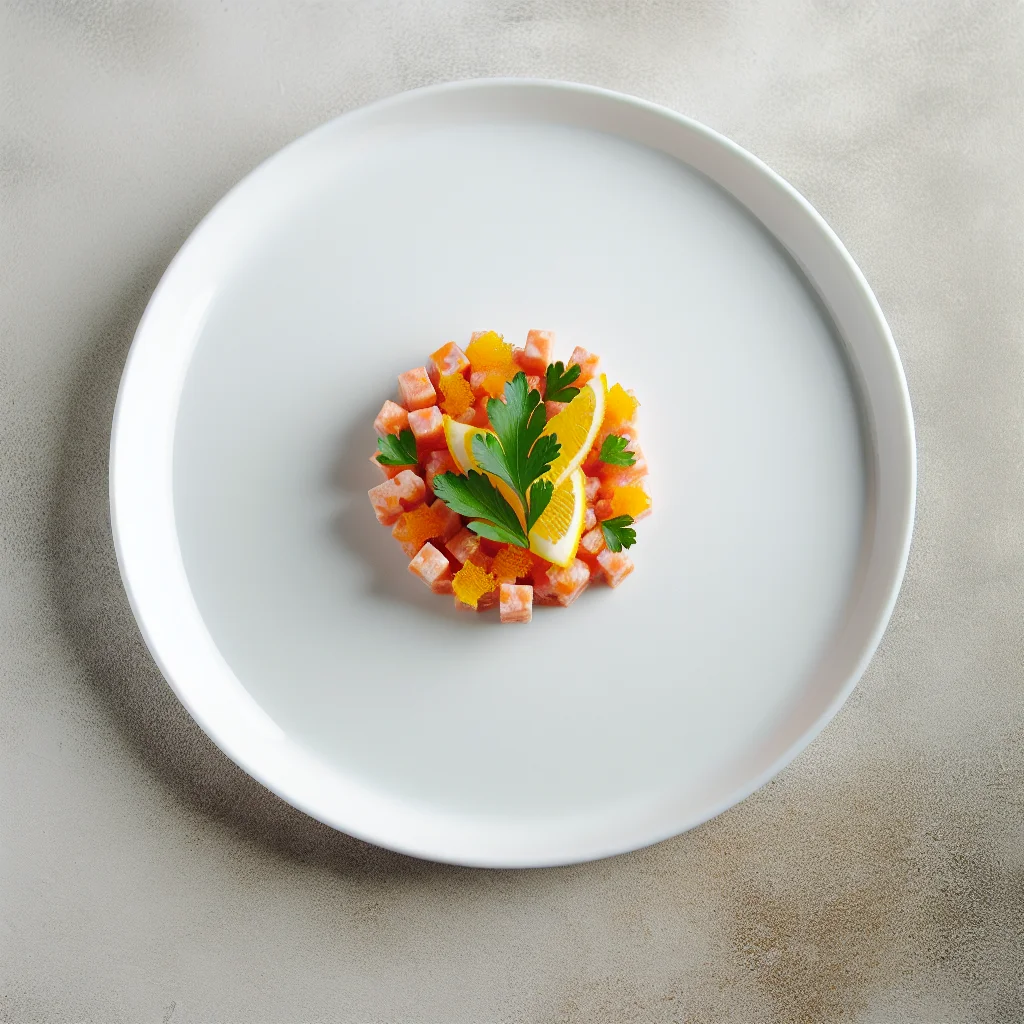 Tartare de saumon aux agrumes