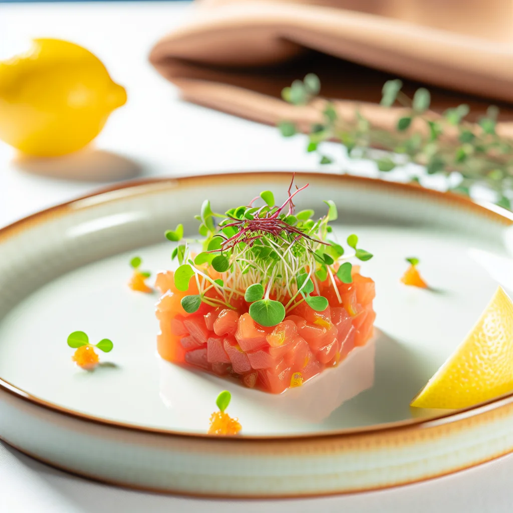 Tartare de saumon aux agrumes