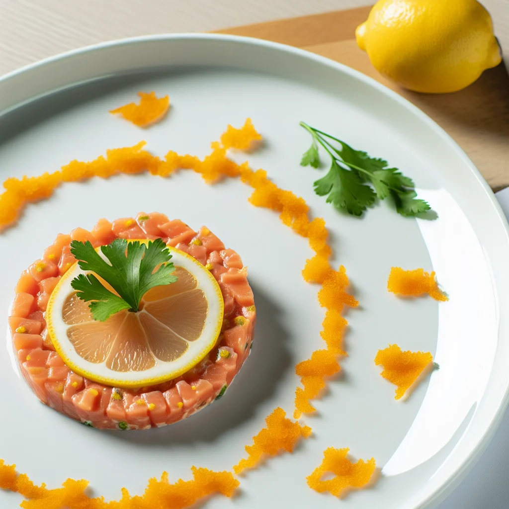 Tartare de saumon aux agrumes et avocat
