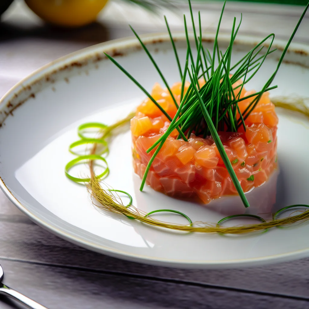 Tartare de saumon aux agrumes et avocat