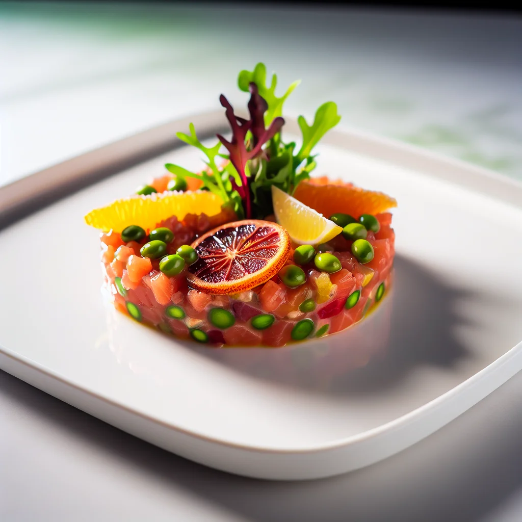 Tartare de saumon aux agrumes et avocat