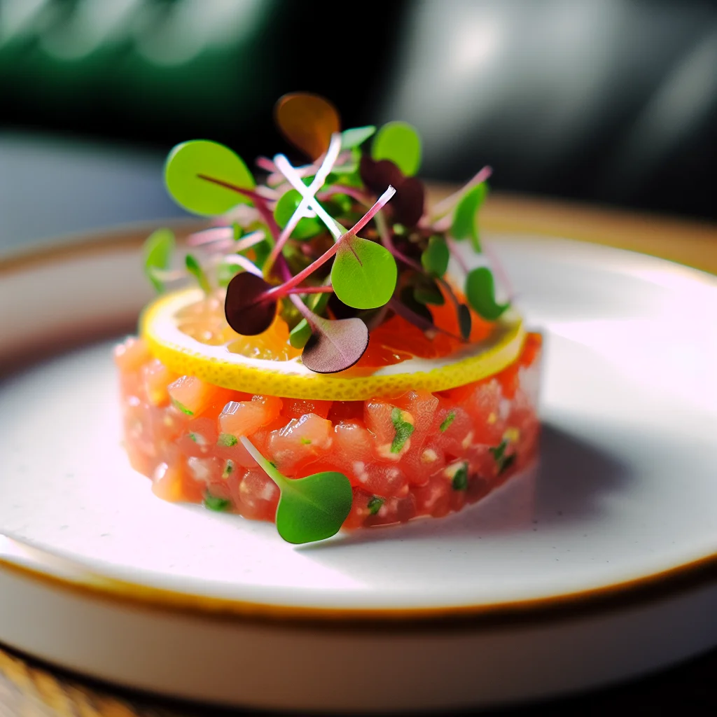 Tartare de saumon aux agrumes et avocat