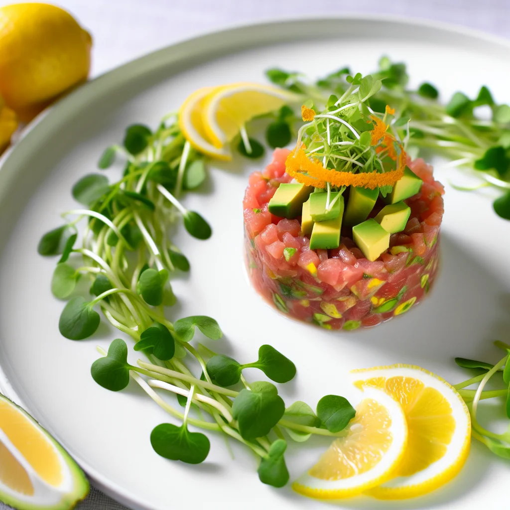 Tartare de saumon aux agrumes et avocat