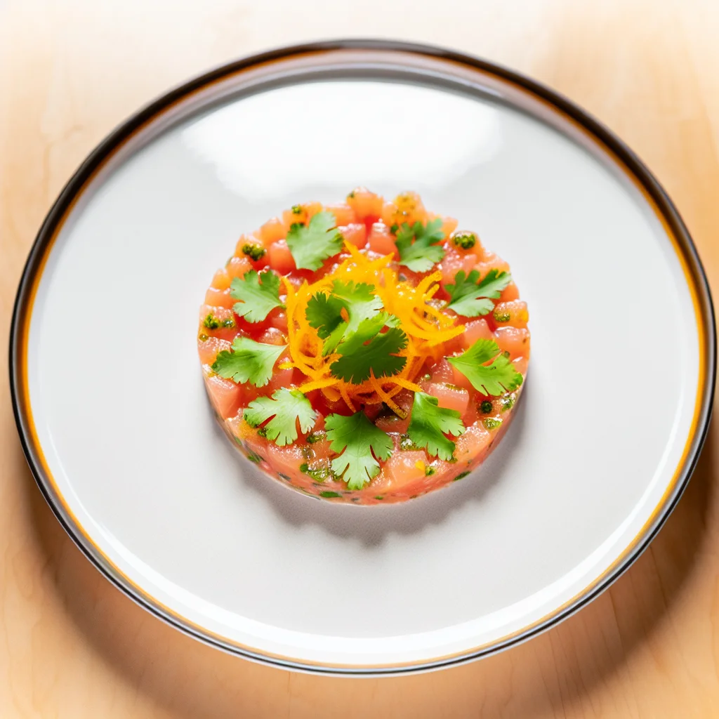 Tartare de saumon aux agrumes et avocat