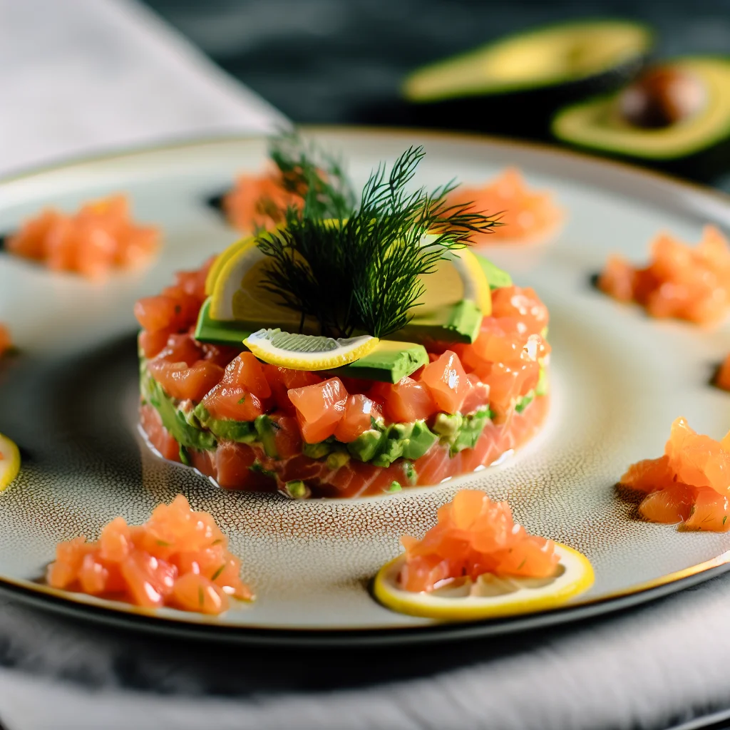Tartare de saumon aux agrumes