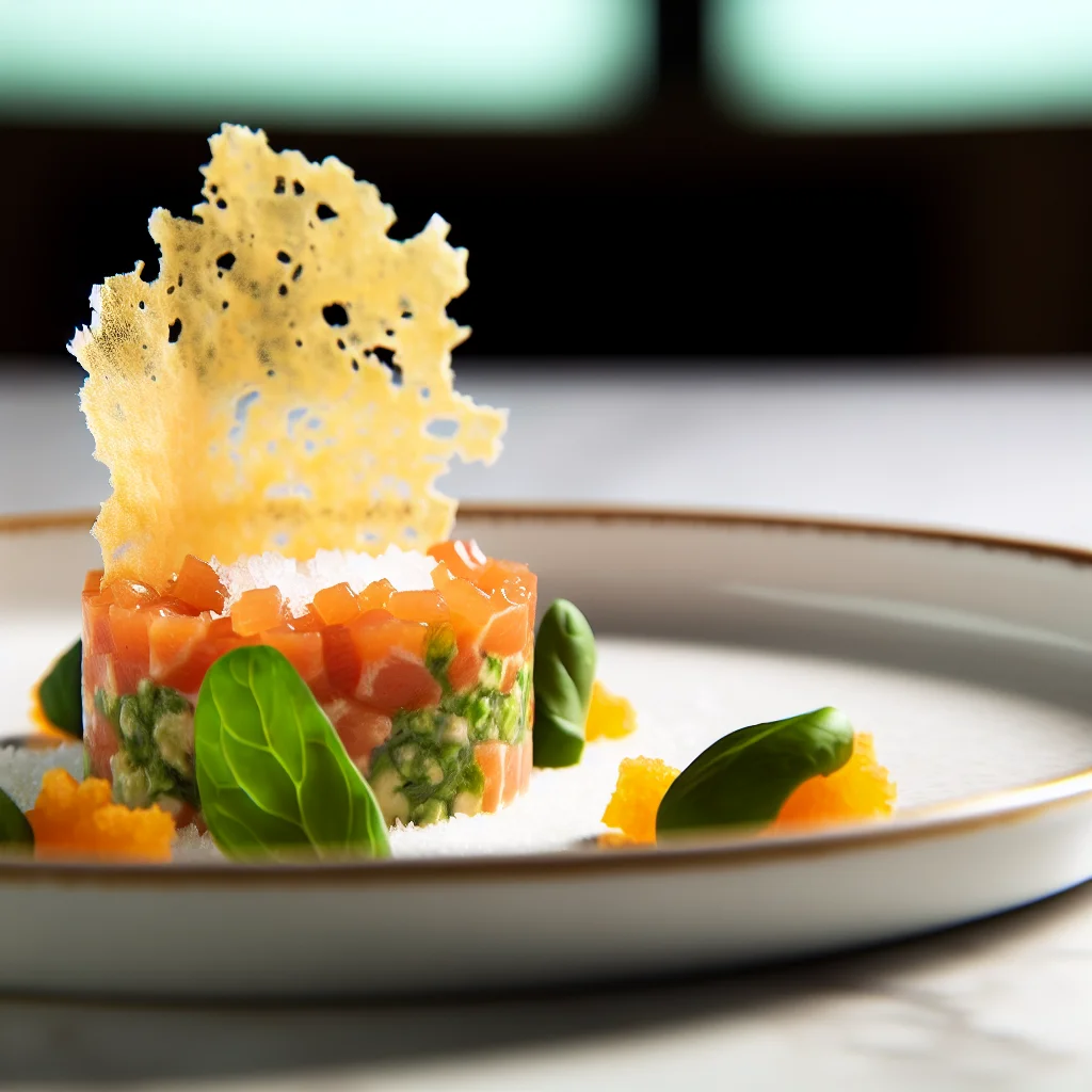 Tartare de Saumon Croustillant aux Agrumes