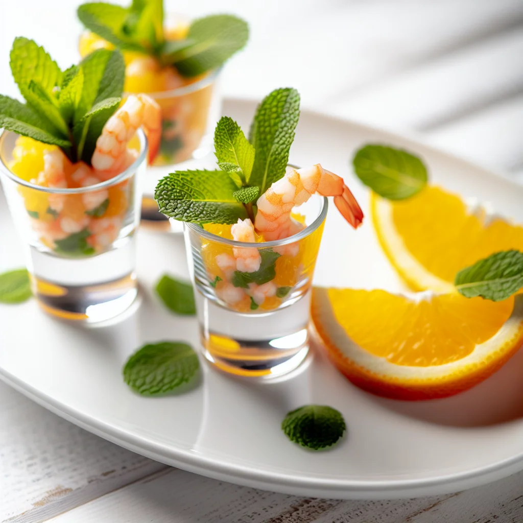 Tartares de crevettes aux agrumes