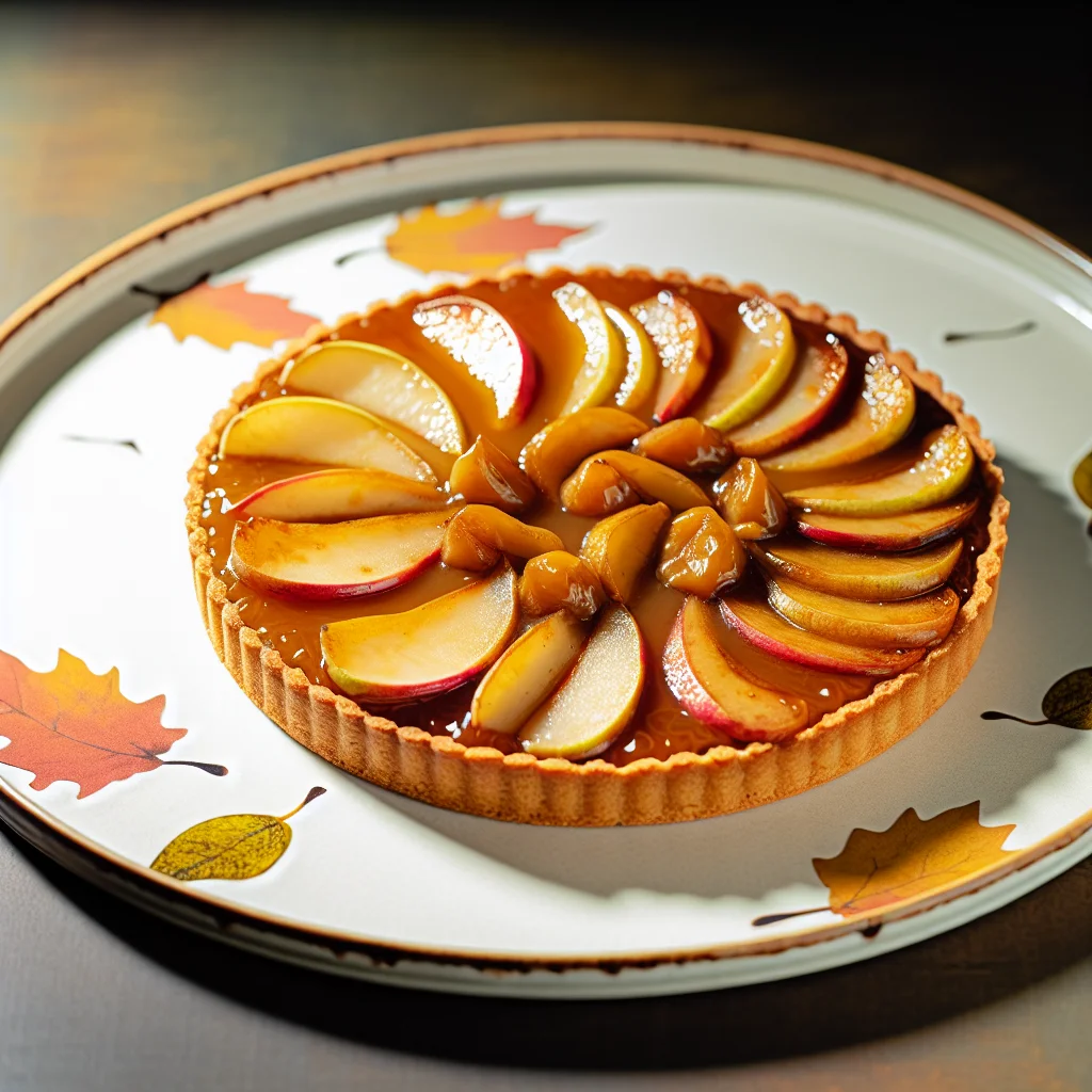 Tarte aux fruits d'automne et crème de noisette