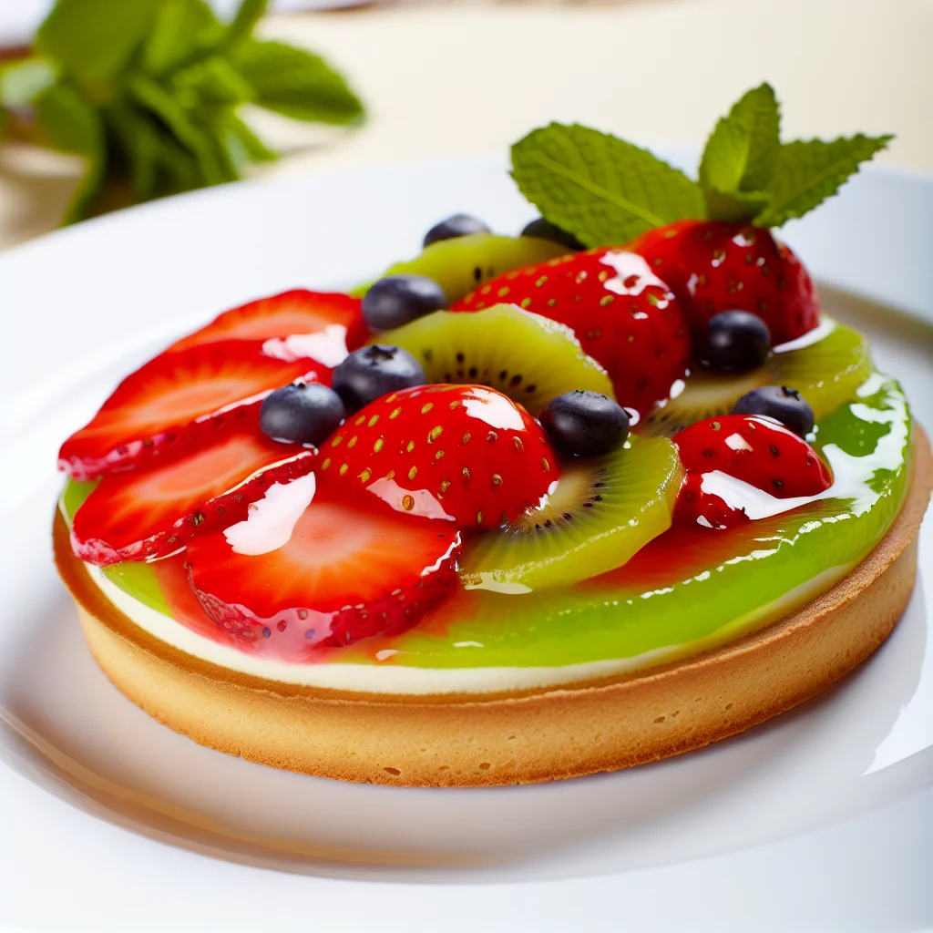 Tarte aux fruits d'été éclatante