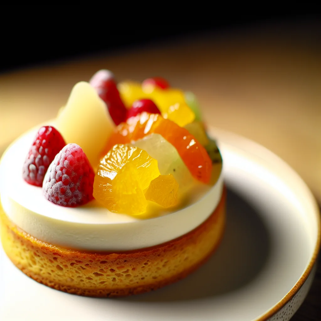 Tarte aux fruits d'été et mousse légère à la vanille