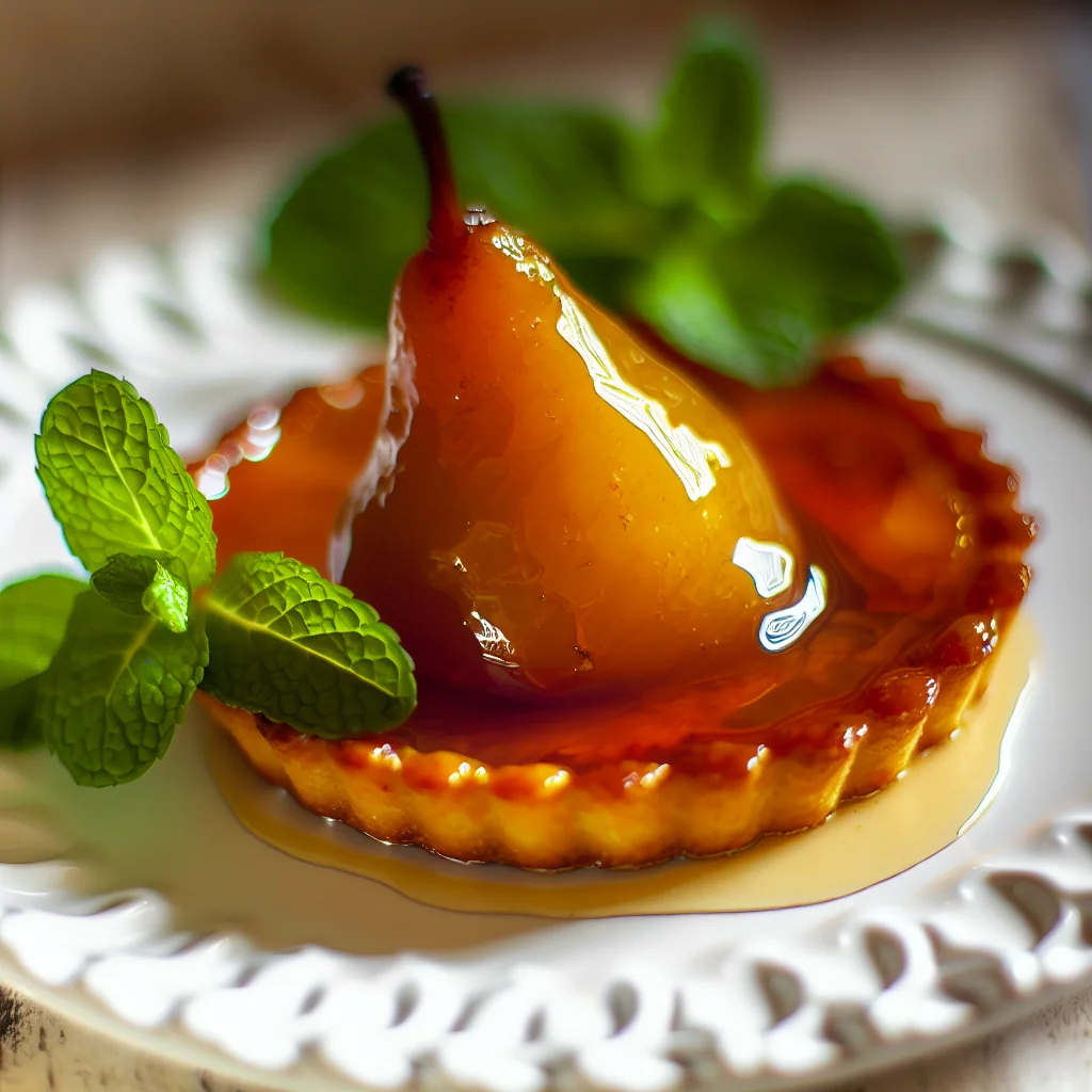 Tarte aux poires et caramel au beurre salé