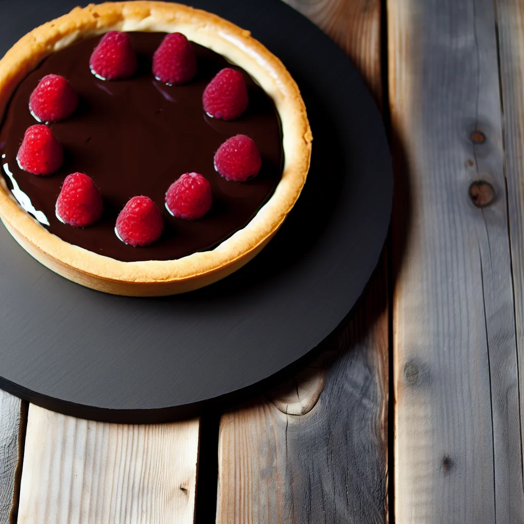 Tarte Miroir Chocolat Framboise