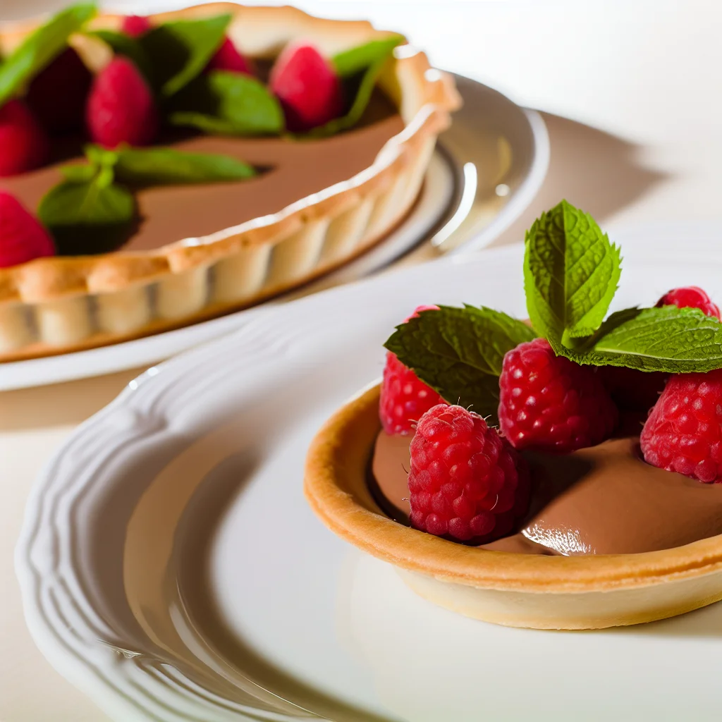 Tarte Mousse au Chocolat et Framboises