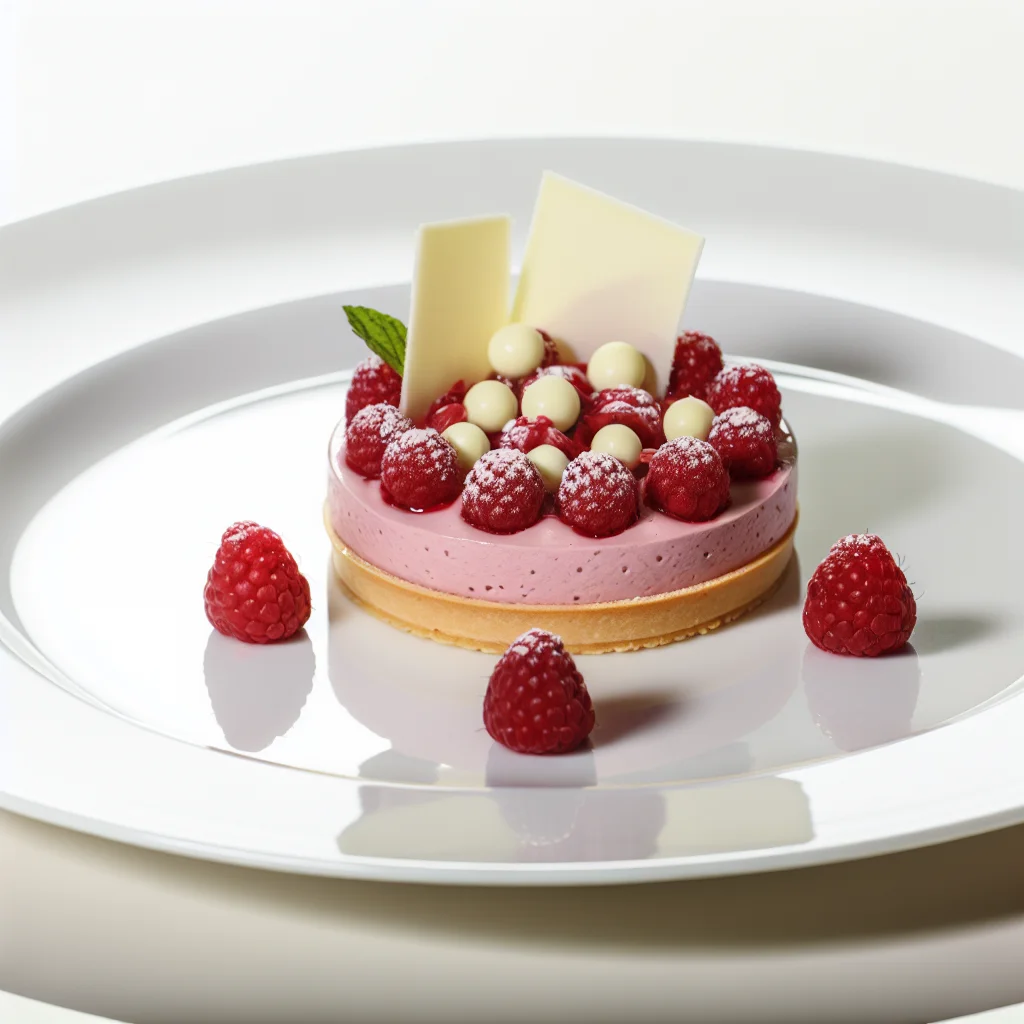 Tarte Mousse Framboise et Chocolat Blanc