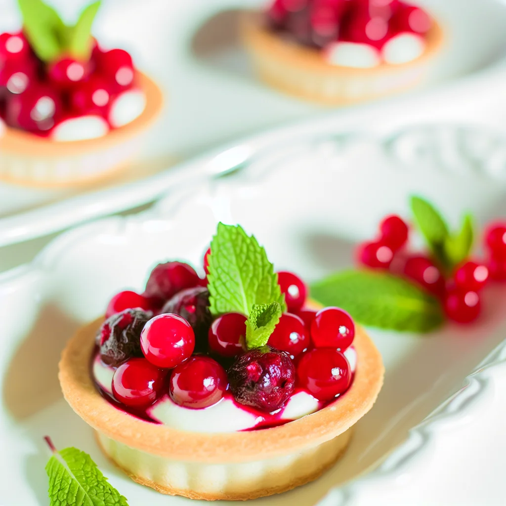 Tartelette aux fruits rouges et crème légère