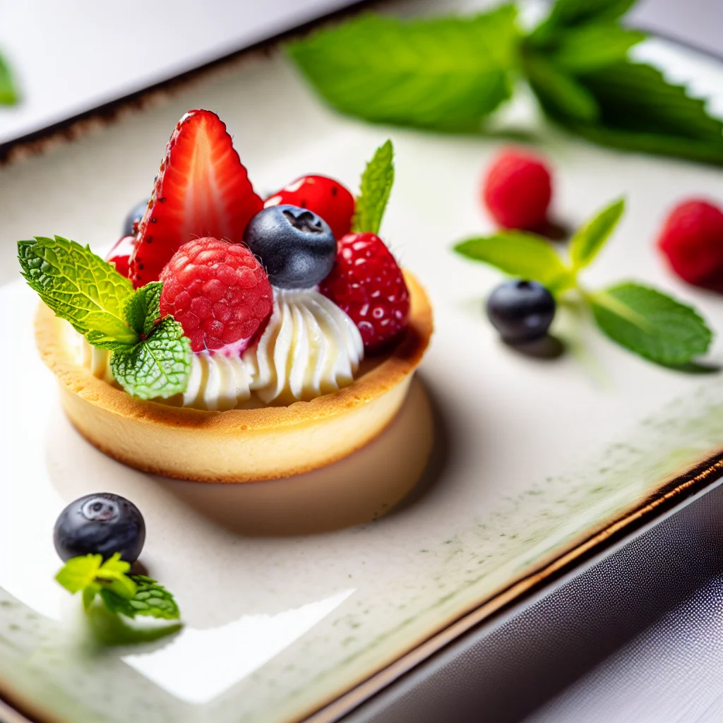 Tartelette aux fruits rouges et crème vanillée