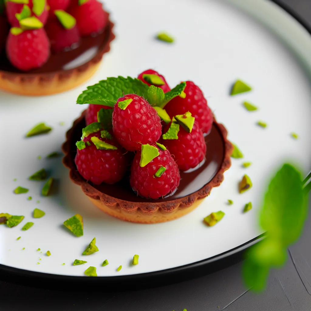 Tartelette Chocolat Framboise et Pistache