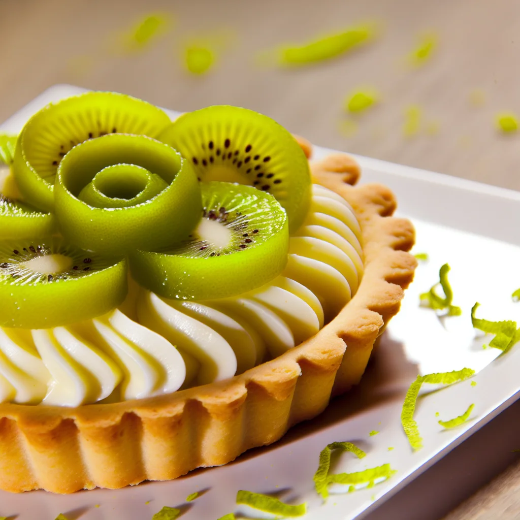Tartelette Émeraude aux Kiwis et Chocolat Blanc