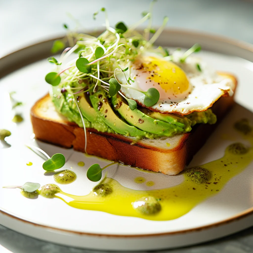 Toast Avocat Poêlé aux Oeufs Parfumés