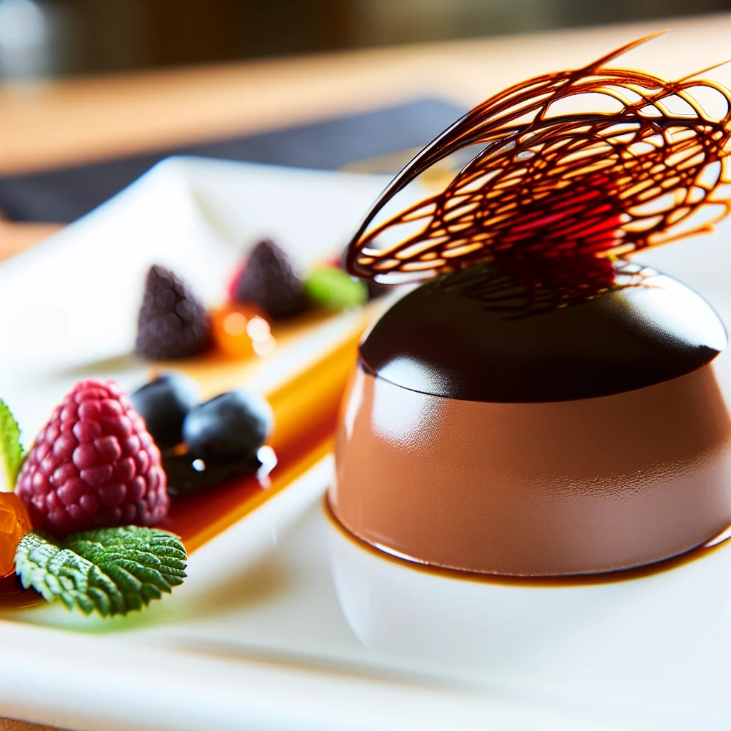 Tourbillon de Chocolat Noir et Caramel