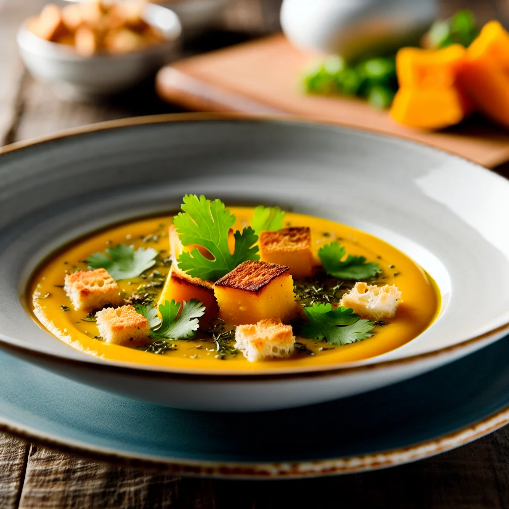 Velouté de Butternut et Coco épicé