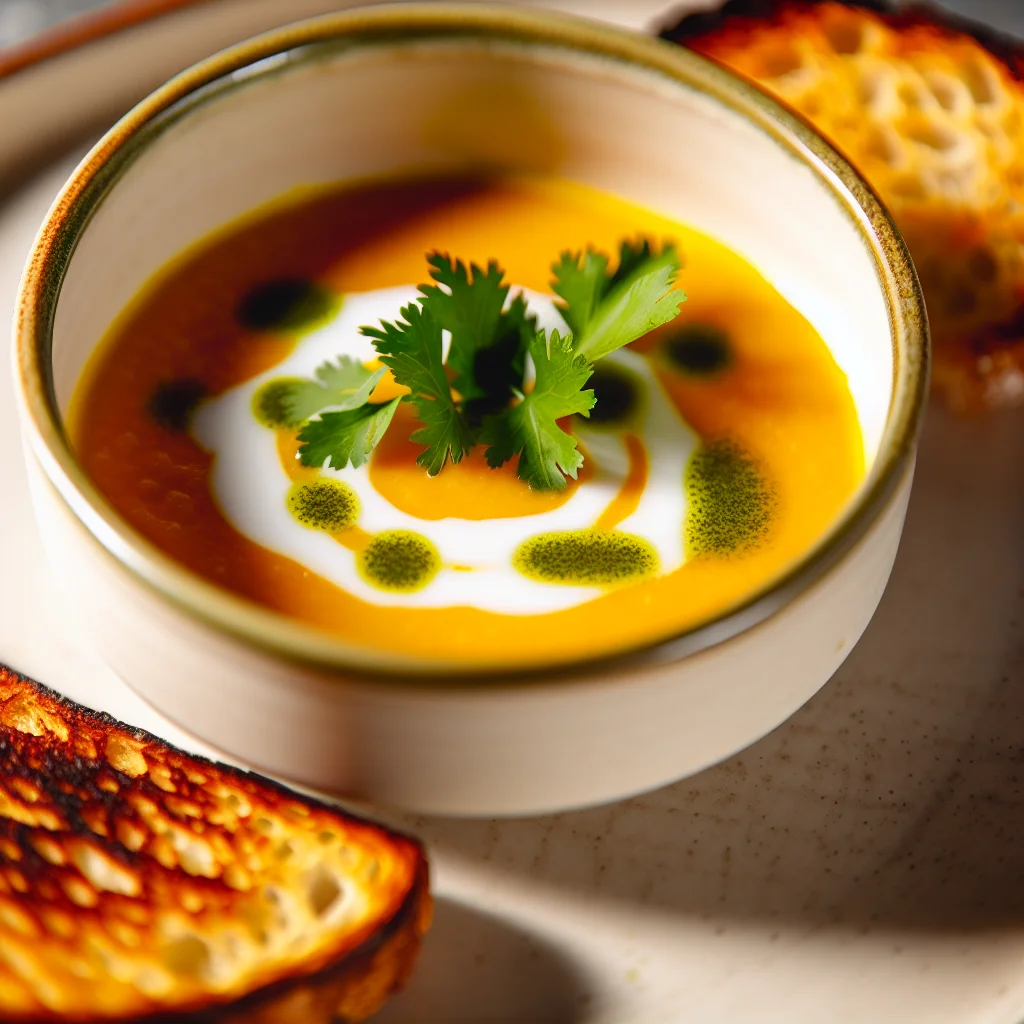 Velouté de Butternut et Lait de Coco aux Épices